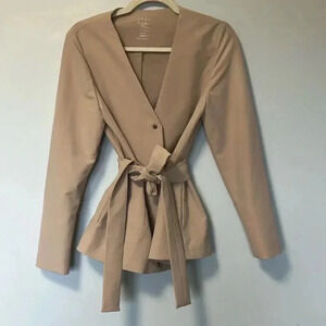 ADAY Trailblazer Belted Blazer in  Latte